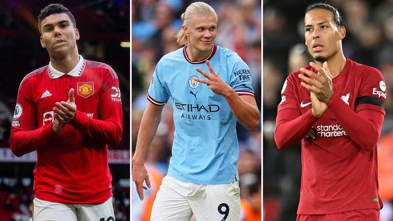 Kevin De Bruyne and Erling Haaland are both in the team of 2022. (Image: Jon Super/AP/REX/Shutterstock)
