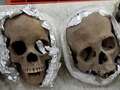 Four human skulls wrapped in tin foil found in package going from Mexico to US
