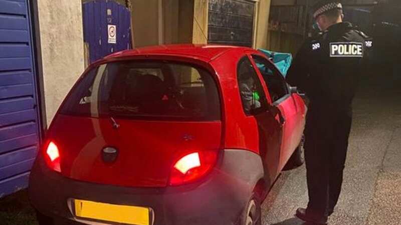 The delivery driver was stopped for allegedly driving without insurance (Image: Newton Abbot Police)