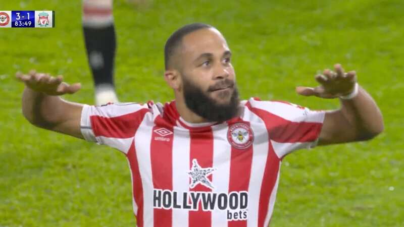 Bryan Mbeumo scored the third goal in Brentford