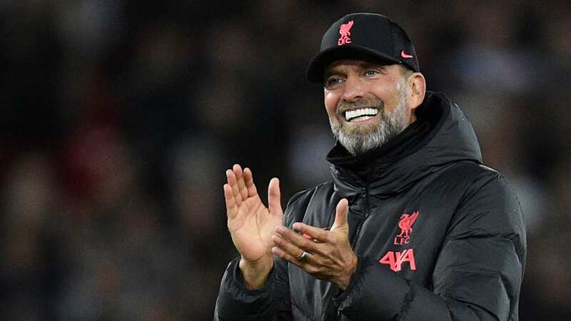 Someone left behind a life-sized Jurgen Klopp cut-out (Image: AFP via Getty Images)