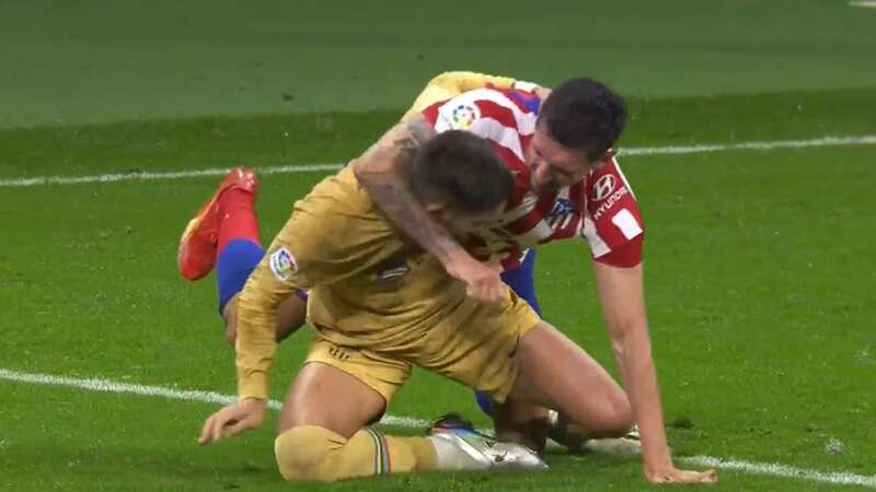 Ferran Torres and Stefan Savic became embroiled in an on-pitch scrap during Barcelona