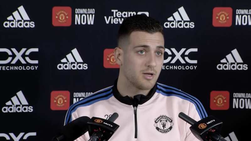 Diogo Dalot is in talks with Manchester United over a new contract (Image: Man Utd)