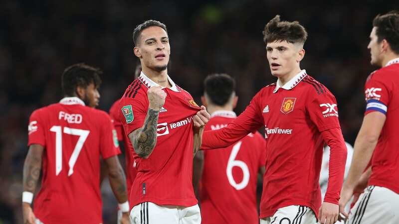 Antony made it two goals in two games for Manchester United (Image: Matthew Peters/Getty Images)