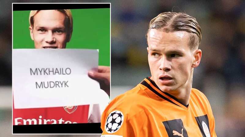 Mykhaylo Mudryk continues to drop hints amid strong interest from Arsenal (Image: Getty Images)