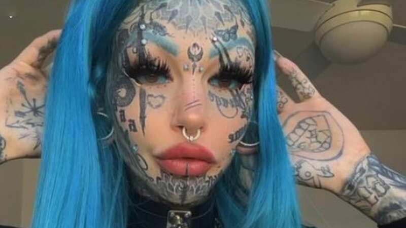 Amber Luke has spent thousands on her unique look (Image: @amberluke666)