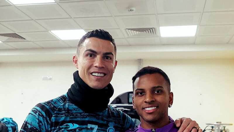 Cristiano Ronaldo met with Carlo Ancelotti in Saudi Arabia (Image: Real Madrid Twitter)