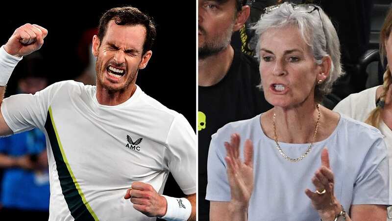 Andy Murray celebrates his epic win at the Rod Laver Arena (Image: AFP via Getty Images)