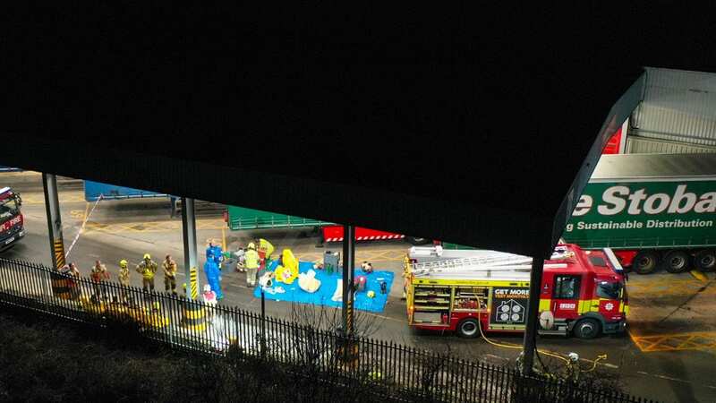 Emergency services were called to the Coca-Cola site in south east London following reports of an acid leak (Image: UkNewsinPictures)