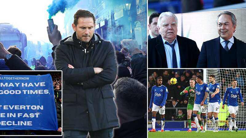 Everton mess explained with missing board and players arguing with fans