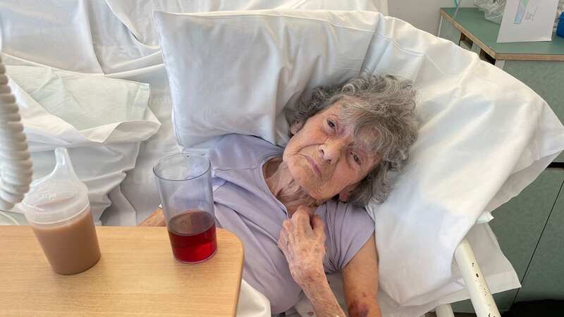Pearl Carpenter recovering in hospital following the horrific accident (Image: PhillipCarpenter/BNPS)