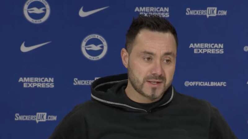 Robert De Zerbi has made his feelings on losing Leandro Trossard clear (Image: Sky Sports)