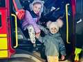 Rebekah Vardy shares pic of kids in fire engine after horror fire at family home