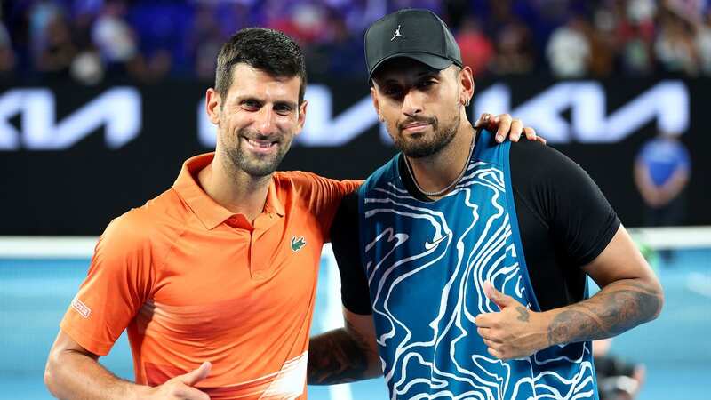 Nick Kyrgios was in awe of Novak Djokovic as he reached his 13th Australian Open quarter-final (Image: Getty Images)