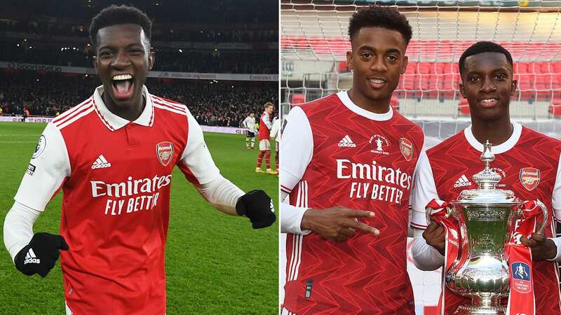 Joe Willock and Eddie Nketiah were team-mates at Arsenal (Image: Getty Images)
