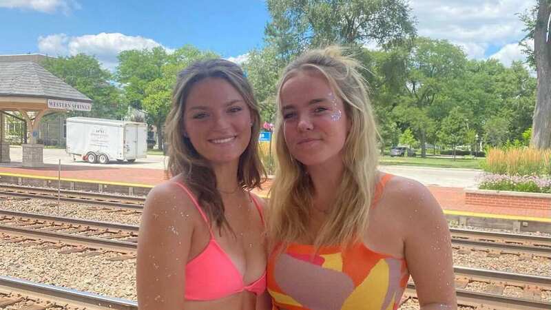 Samantha pictured with her friend (Image: Jam Press)