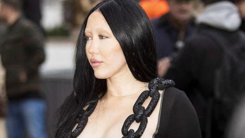 Noah Cyrus risks major wardrobe malfunction in daring chain dress in Paris