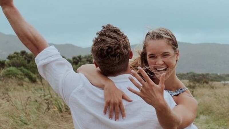 Couple that live 9,000 miles apart get engaged after meeting twice