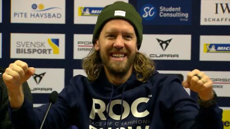Sebastian Vettel spoke at a press conference ahead of the Race of Champions (Image: Race of Champions/YouTube)