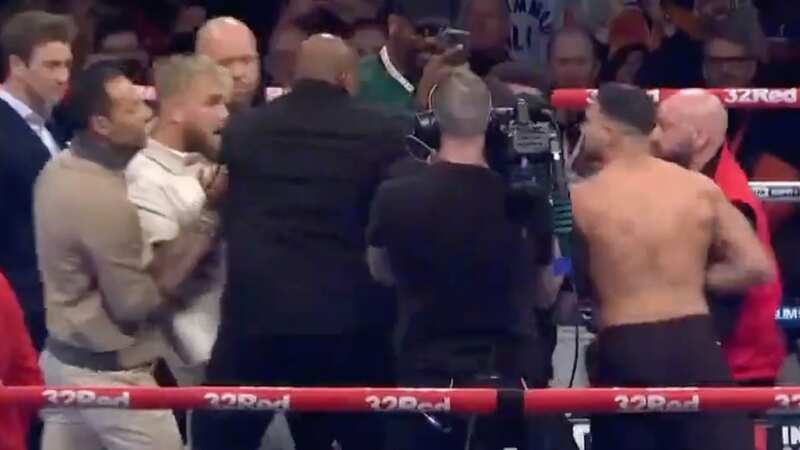 Jake Paul and Tommy Fury separated during heated face-off for grudge fight