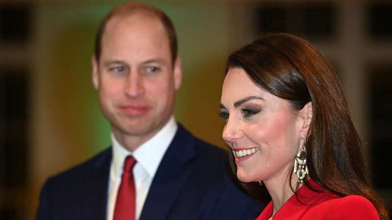 Kate Middleton at the pre-campaign launch event hosted in London last night, supported by her husband Prince William (Image: POOL/AFP via Getty Images)