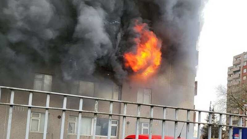 It is not yet known what started the fire, which caused an alarming fire ball and thick black smoke