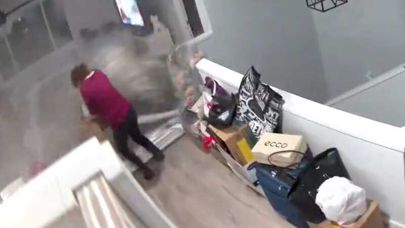 Woman almost crushed to death by Indiana Jones-style boulder smashing into home