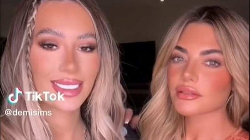Megan and Demi posed in a TikTok video together (Image: Demi Sims/TikTok)
