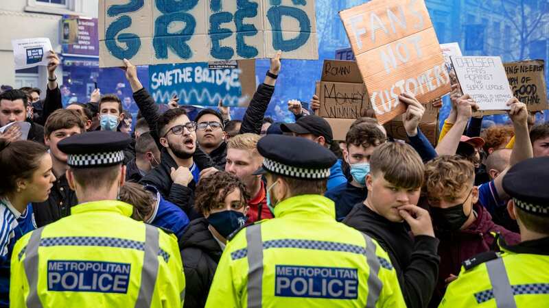 Fans protested against a European Super League in 2021 (Image: Getty Images)