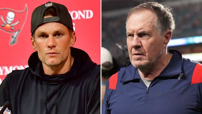 Tom Brady celebrates a win with former head coach Bill Belichick (Image: Getty Images)
