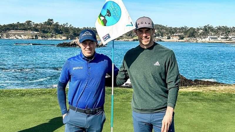 Gareth Bale joined Matt Fitzpatrick at Pebble Beach