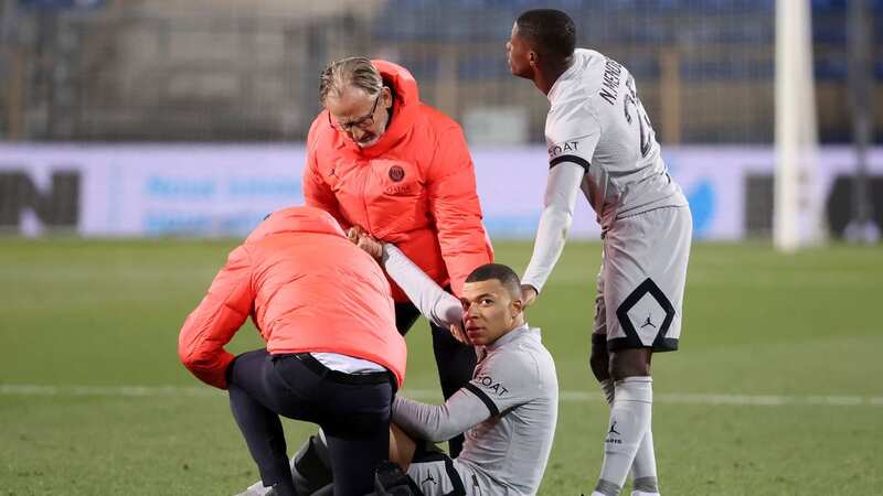 Kylian Mbappe will miss the next three weeks with a thigh injury (Image: Getty Images)
