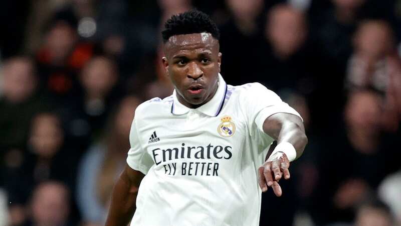 Vinicius Junior changed his boots at half-time (Image: Getty Images)
