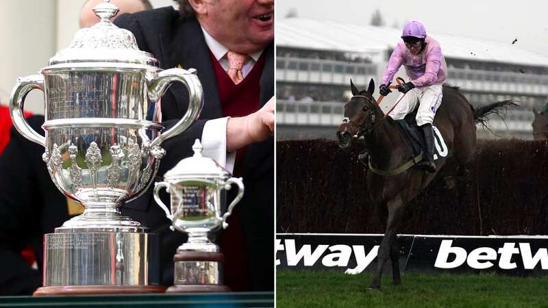 The Grand Annual trophy and right, last year