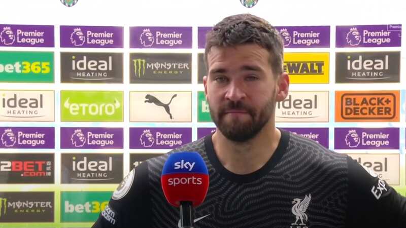 Alisson Becker conceded three times at Molineux (Image: Getty Images)
