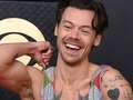 Harry Styles wows fans with low cut glittery jumpsuit on Grammys red carpet