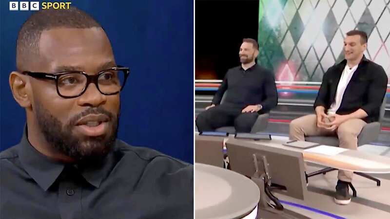 Ugo Monye was struck with the hiccups during a live Six Nations highlights broadcast