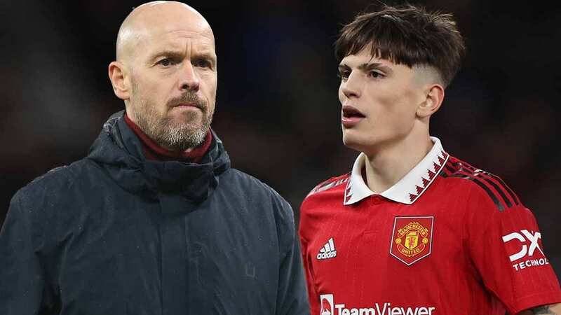 Alejandro Garnacho has broken into the Manchester United first team this season (Image: Catherine Ivill/Getty Images)