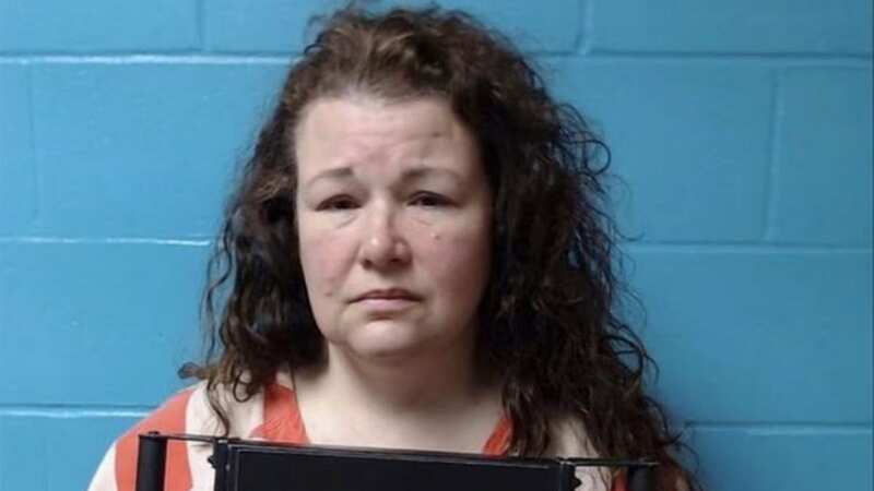Sarah Jean Hartsfield, 48, is being held on suspicion of the murder of her husband (Image: Chambers County Sheriff