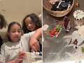 Kim Kardashian's daughter North wreaks absolute havoc in spotless family kitchen