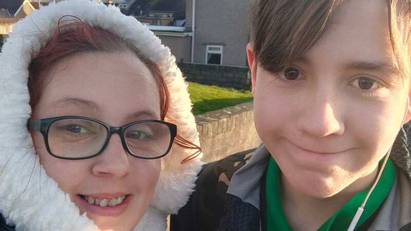 Emma Fox says she is proud of how her son handled the terrifying situation (Image: Brain Tumour Research / SWNS)