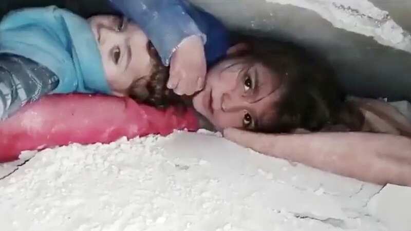 Sister shields brother from rubble during 3-day wait for help after earthquake