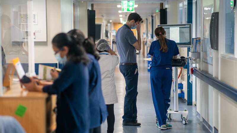 The 27% fall in two years was revealed by UCAS data as 15,000 nurses were striking over a real-terms NHS pay cut from the Tories (Image: PA)