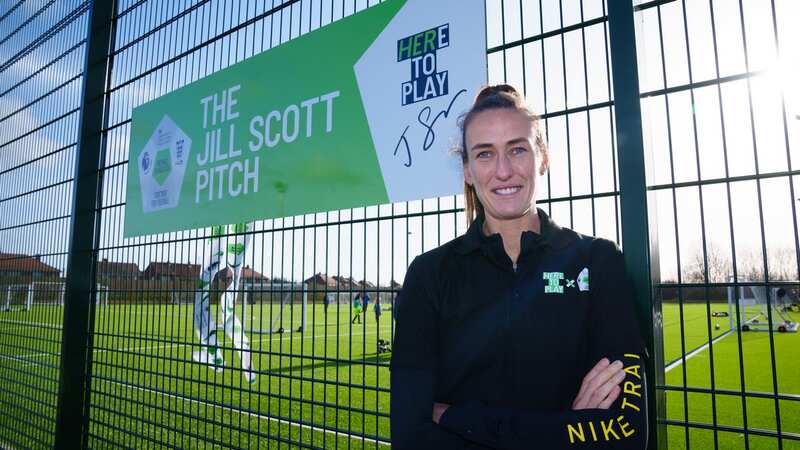 Jill Scott opens The Jill Scott Pitch funded by the Premier League, The FA and the Government’s Football Foundation (Image: Jon Super for TMG)