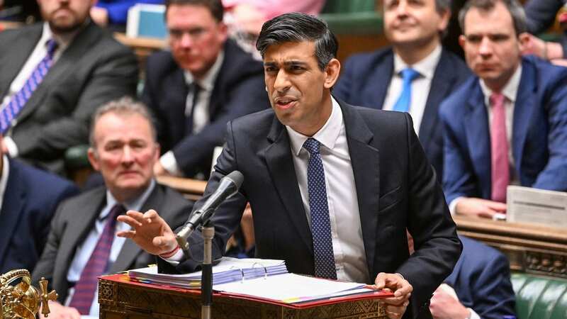 Rishi Sunak has been labelled ‘weak’ over his handling of the Nadhim Zahawi scandal (Image: UK PARLIAMENT/AFP via Getty Imag)