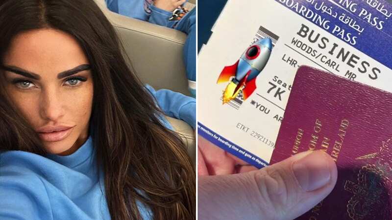 Katie Price spends £12k on business class flight as bankruptcy hearing postponed