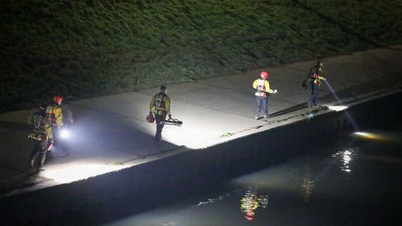 A large emergency services presence is seen near Irwell in Salford (Image: ASP)