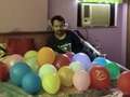 Man in love with balloons shares bed with them and can't live without his lovers dqxikeidqkikdinv