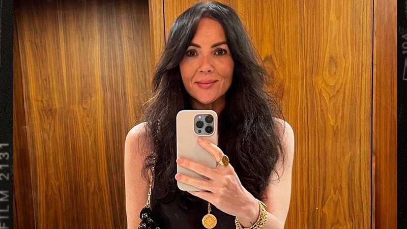 Martine McCutcheon shows off slim figure in swimsuit on 