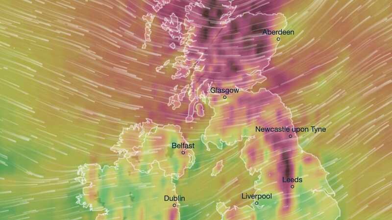 Terrifying weather maps show 88mph Storm Otto winds hitting UK today